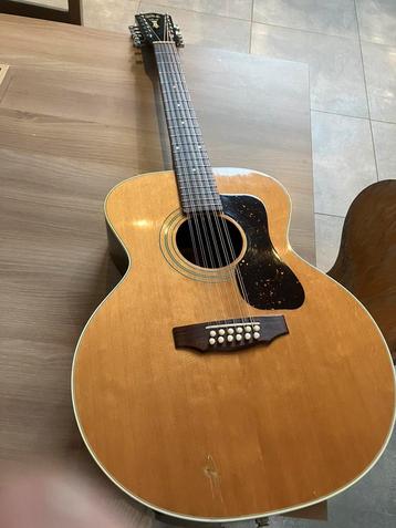 Guild F212nt 1980 linkshandig/gaucher 12string., Enlèvement, Utilisé, Avec valise