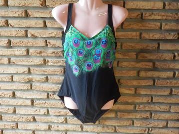(21)- maillot femme t.XL vert noir - BPC - neuf - beschikbaar voor biedingen