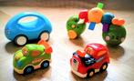 2 VTech Tut Tut-auto's, 1 rol- en wiebelbaan, 1 auto, Ophalen, Zo goed als nieuw, 6 maanden tot 2 jaar