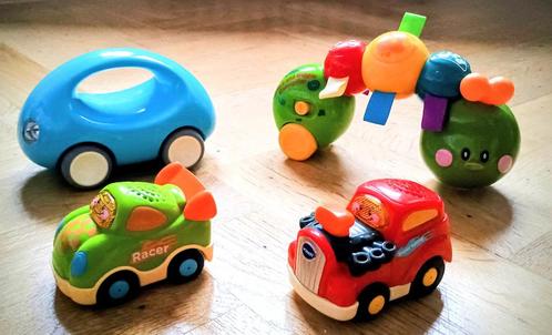 2 VTech Tut Tut-auto's, 1 rol- en wiebelbaan, 1 auto, Kinderen en Baby's, Speelgoed | Vtech, Zo goed als nieuw, 6 maanden tot 2 jaar