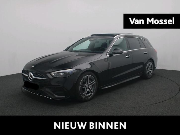 Mercedes-Benz C-klasse 180 AMG Line Estate + PANORAMISCH DAK, Auto's, Mercedes-Benz, Bedrijf, Te koop, C-Klasse, 360° camera, Alarm