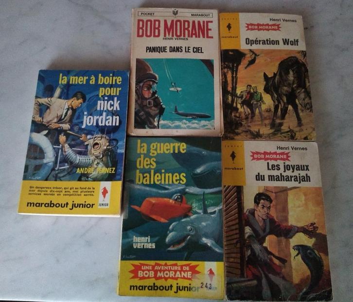 Lot de 5 livres de la collection Marabout, Boeken, Avontuur en Actie, Gelezen, Ophalen of Verzenden