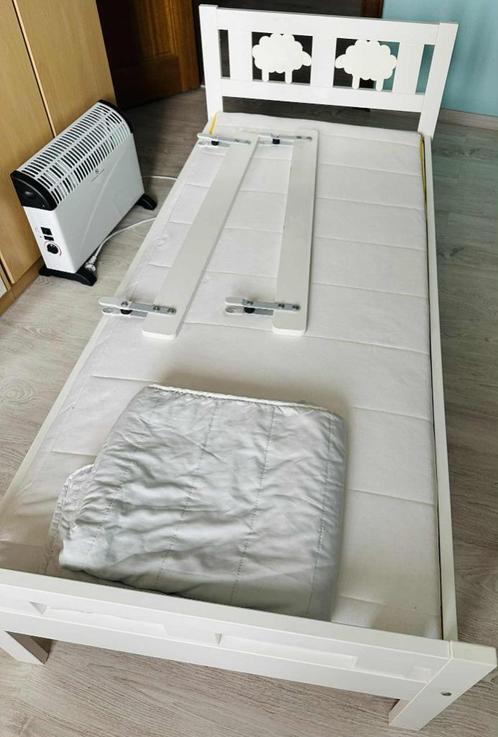 Ikea Peuterbed met lattenbodem, 70x160 cm, inc. matras 65Eur, Kinderen en Baby's, Kinderkamer | Bedden, Zo goed als nieuw, 140 tot 160 cm