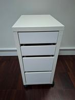 Ladeblok op wielen Ikea Micke, Ophalen, Minder dan 50 cm, Gebruikt, 3 of 4 laden