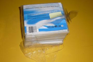 10 onbreekbare doosjes voor 1 of 2 dvd's (nieuw) beschikbaar voor biedingen