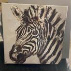 schilderij zebra, Minder dan 50 cm, Ophalen of Verzenden, Zo goed als nieuw, Schilderij