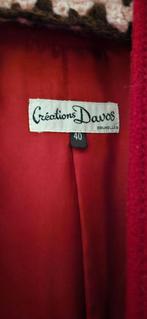 création Davos, Kleding | Dames, Gelegenheidskleding, Ophalen of Verzenden, Zo goed als nieuw, Rood