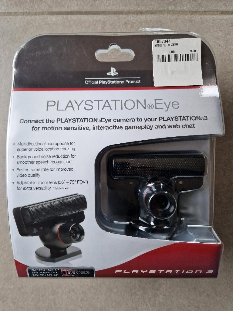 PlayStation Eye PS3-camera + Eyecreate video accessoire, Games en Spelcomputers, Spelcomputers | Sony Consoles | Accessoires, Zo goed als nieuw