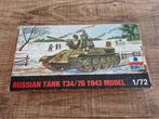 Esci Russian Tank T34/76 1943 Model 1/72, Hobby en Vrije tijd, Modelbouw | Auto's en Voertuigen, Overige merken, Ophalen of Verzenden