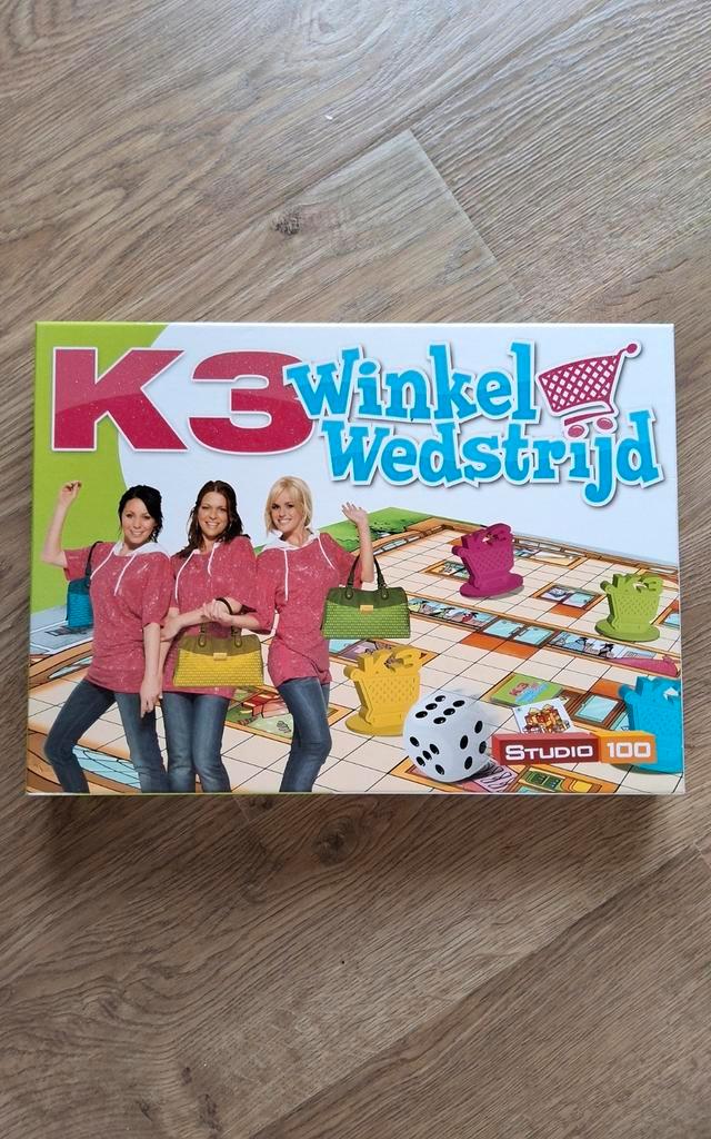 K3 Winkelwedstrijd gezelschapsspel, Hobby en Vrije tijd, Gezelschapsspellen | Bordspellen, Zo goed als nieuw, Ophalen of Verzenden