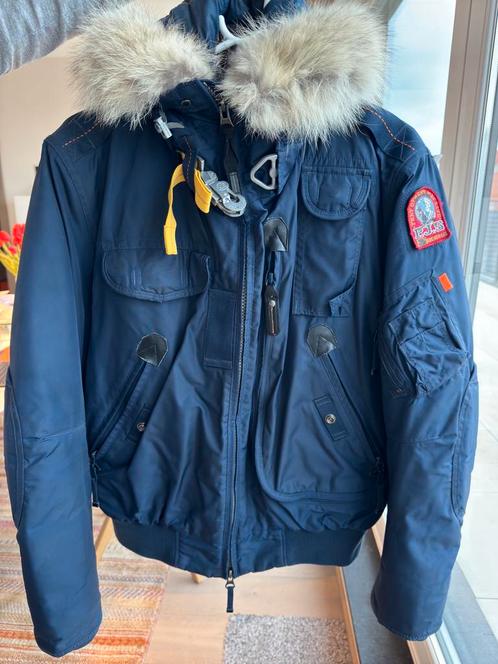 Parajumpers bomberjack capuchon maat S, Kleding | Heren, Jassen | Winter, Zo goed als nieuw, Maat 46 (S) of kleiner, Blauw, Ophalen of Verzenden