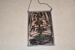 Beschilderd glas uit 1975, Antiek en Kunst, Ophalen of Verzenden