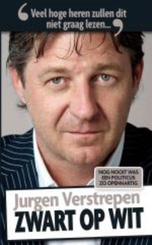 Te Koop Boek ZWART OP WIT Jurgen Verstrepen, Boeken, Biografieën, Zo goed als nieuw, Politiek, Verzenden