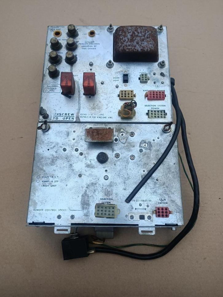 Voeding/ Unit Rock-ola 442 (1971) jukebox, Verzamelen, Automaten | Jukeboxen, Verzenden