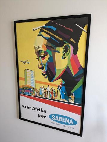 Sabena - Naar Afrika originele affiche