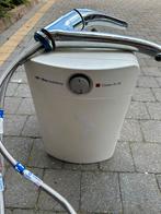 Kleine boiler met bijhorende kraan, Doe-het-zelf en Bouw, Ophalen, Zo goed als nieuw, Inox, Kraan