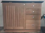 Nieuw teak badkamermeubel  100×85×50cm stenenblad, Huis en Inrichting, Ophalen