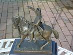 Napoleons groet op zijn bronzen paard, gesigneerd CLAUDE, Antiek en Kunst, Ophalen, Brons