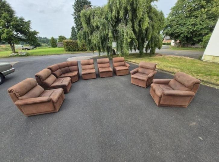 vintage modulaire zitgroep sofa fauteuils COR 70er, Collections, Rétro, Maison et Meubles, Enlèvement