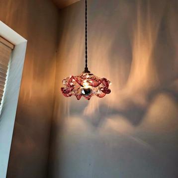 Lampe suspendue vintage en verre de Murano., Enlèvement ou Envoi, Comme neuf
