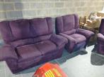 Salon 4 places velour, Maison & Meubles, Enlèvement, Utilisé, Salon tissus