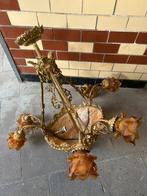 Kroonluchter in koper met albast, Antiek en Kunst, Ophalen