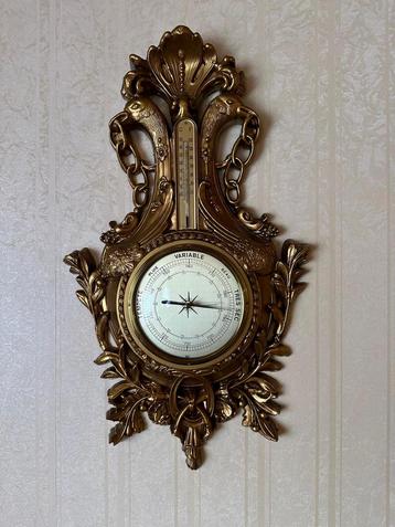 Vintage Antieke Weerstation Barometer Klok beschikbaar voor biedingen