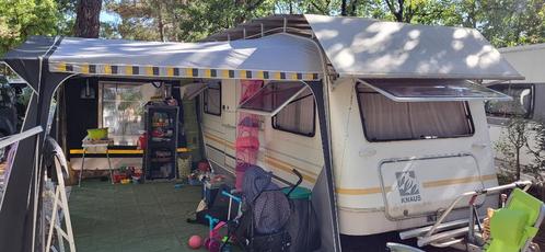 Knaus Sudwind 450TU met Isabella voortent, Caravans en Kamperen, Caravans, Particulier, tot en met 4, 750 - 1000 kg, Rondzit, Knaus