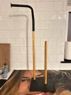 Wc rol houder hout en zwart, Tuin en Terras, Ophalen, Zo goed als nieuw