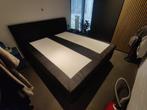 Boxspring bedframe 2,2mx1,8m - Zonder topper, Maison & Meubles, Chambre à coucher | Lits, Deux personnes, Noir, 180 cm, Modern