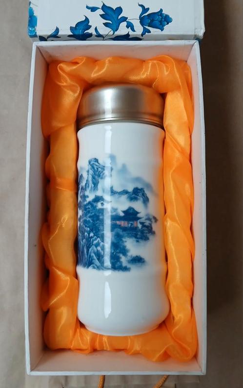 Chinese thermos Porselein, Antiek en Kunst, Curiosa en Brocante, Ophalen of Verzenden