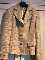 Blazer en tissu tweed Luisa Cerano beige marron, Comme neuf, Beige, Taille 46/48 (XL) ou plus grande, Enlèvement ou Envoi