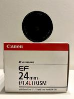 Canon 24 mm f/1,4L II USM, Comme neuf, Objectif grand angle, Enlèvement ou Envoi