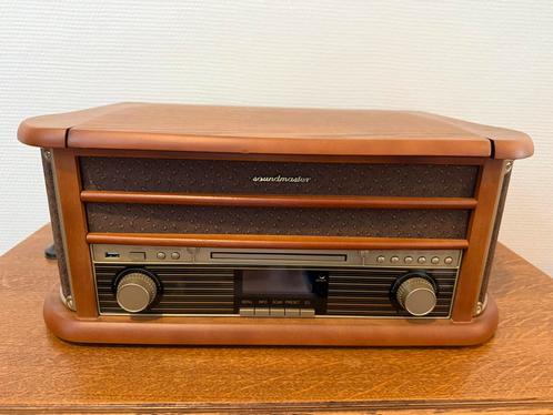 Muzieksysteem met platenspeler, radio, DAB, CD, Audio, Tv en Foto, Radio's, Zo goed als nieuw, Radio, Met cd-speler, Ophalen