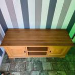 Massief eiken tv meubel (145cm*52cm*55cm), Ophalen, Gebruikt, 100 tot 150 cm, Eikenhout