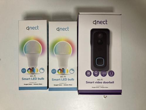 WIFI video deurbel en slimme LED lamp, Huis en Inrichting, Deurbellen, Nieuw, Bewegingsdetectiesensor, Compatibel met smartphone