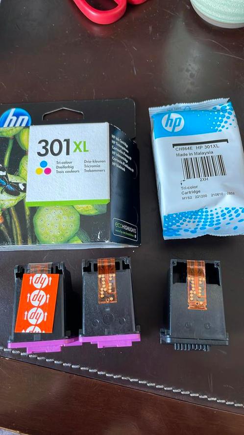HP 301XL originele high-capacity drie-kleuren inktcartridge, Computers en Software, Printerbenodigdheden, Zo goed als nieuw, Cartridge