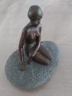 Vintage Art Deco bronzen Zeemeermin - Denemarken, Ophalen of Verzenden