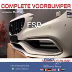 W205 FACELIFT C63 AMG VOORBUMPER + GT GRIL WIT Mercedes C Kl, Pare-chocs, Avant, Utilisé, Enlèvement ou Envoi