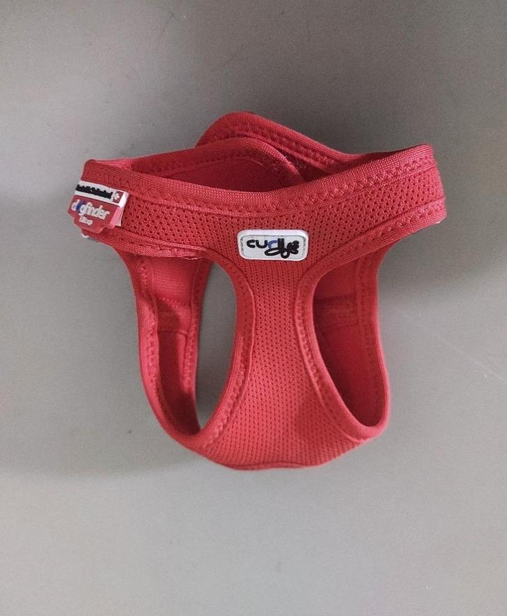 Hond of kat  Curli Vest Harnas Clasp Air-Mesh rood XXS, Dieren en Toebehoren, Hondenhalsbanden en Penningen, Nieuw, Ophalen of Verzenden