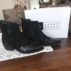 Zwarte enkellaarzen, Kleding | Dames, Schoenen, Ophalen of Verzenden, Zo goed als nieuw