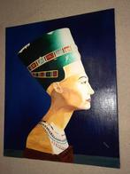 Groot schilderij van (Koningin Nefertiti) olieverf op doek, Ophalen