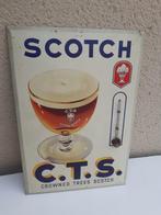 Blikken reclame C.T.S van 1956 met thermometer INBEV Belgie, Ophalen of Verzenden, Zo goed als nieuw