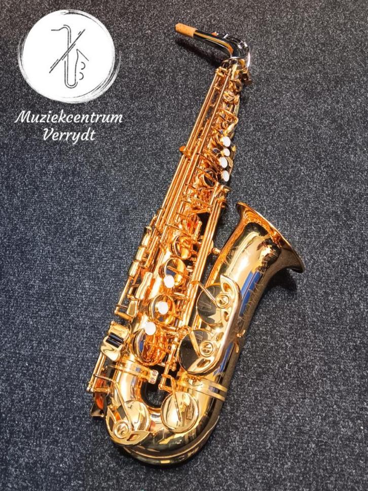Jupiter JAS869GL Sterling Silver neck, Muziek en Instrumenten, Blaasinstrumenten | Saxofoons, Gebruikt, Alt, Met koffer, Ophalen