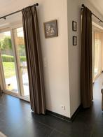 Draperie gordijnen met voering, Huis en Inrichting, Stoffering | Gordijnen en Lamellen, Ophalen, Bruin