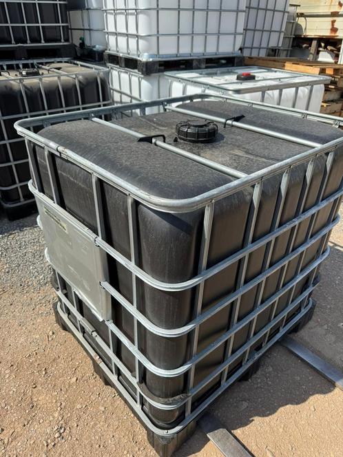 Zwarte 1000l waterton, Tuin en Terras, Regentonnen, Zo goed als nieuw, Kunststof, 150 liter of meer, Met kraantje, Ophalen