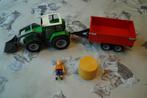playmobil tractor met aanhangwagen 6130, Kinderen en Baby's, Speelgoed | Playmobil, Ophalen of Verzenden, Gebruikt
