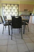 eettafel inclusief 8 stoelen, Ophalen, 50 tot 100 cm, Zo goed als nieuw, Vijf personen of meer