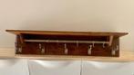 Vintage Kapstok – Massief Hout & Staal – Met Hoedenplank, Ophalen