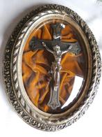 antiek religieus kruis onder bol glas, Antiek en Kunst, Antiek | Religieuze voorwerpen, Ophalen of Verzenden